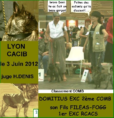 de la tour Cedriere - Lyon Filéas 1er EXC RCACS, Domitius 2ème EXC!